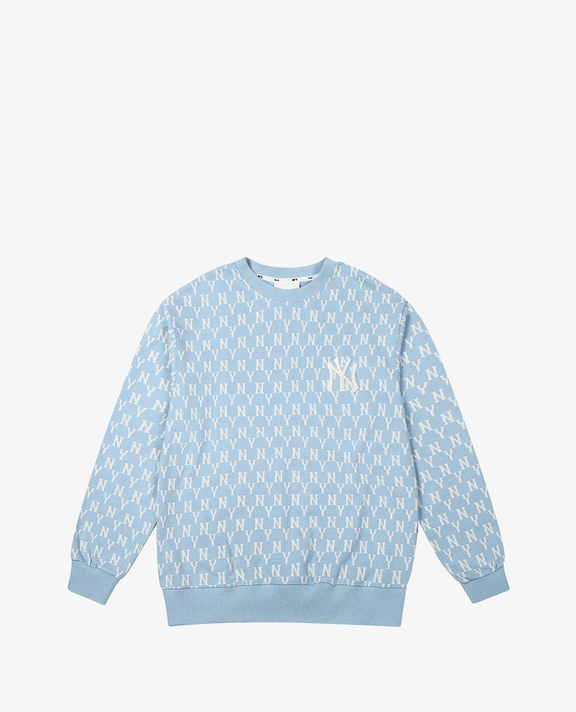 MLB - Áo sweatshirt tay dài cổ tròn Full Side Monogram Overfit