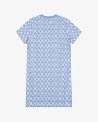 MLB - Đầm mini cổ tròn ngắn tay phom suông Monogram Allover
