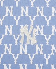 MLB - Đầm mini cổ tròn ngắn tay phom suông Monogram Allover