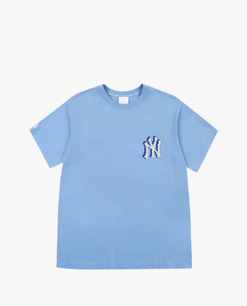 MLB - Áo thun cổ tròn ngắn tay PLAY Back Pixel Logo