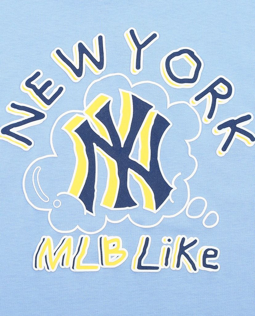 MLB - Áo thun cổ tròn ngắn tay LIKE Popcorn