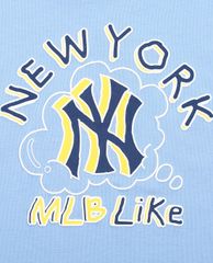 MLB - Áo thun cổ tròn ngắn tay LIKE Popcorn