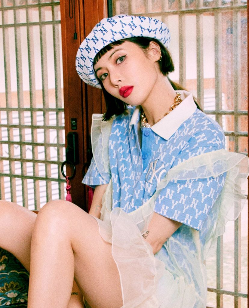MLB - Áo polo ngắn tay Monogram All Over Pique