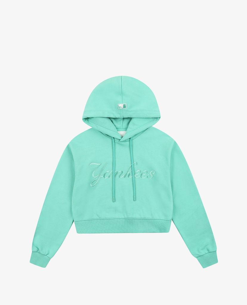 MLB - Áo hoodie nữ phom croptop Classic Logo