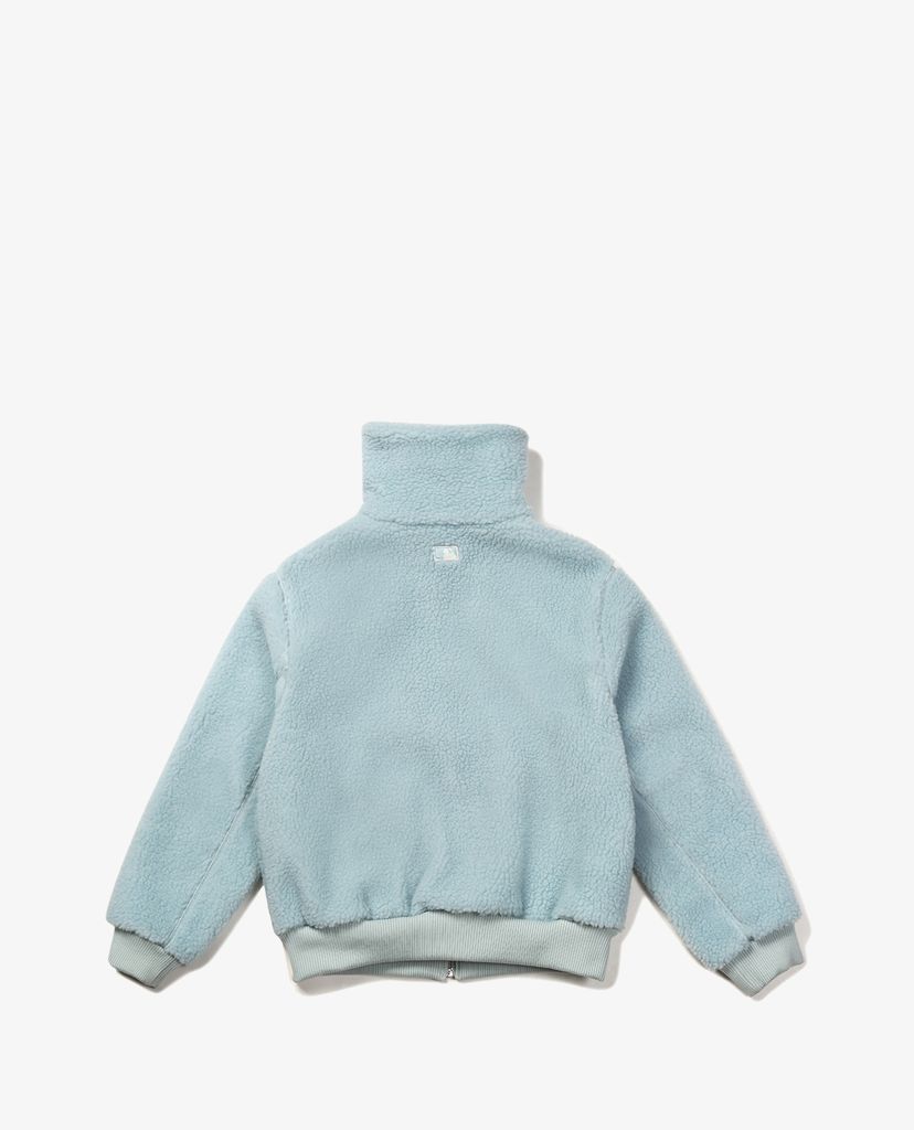 MLB - Áo khoác lông nữ cổ cao tay dài Fleece
