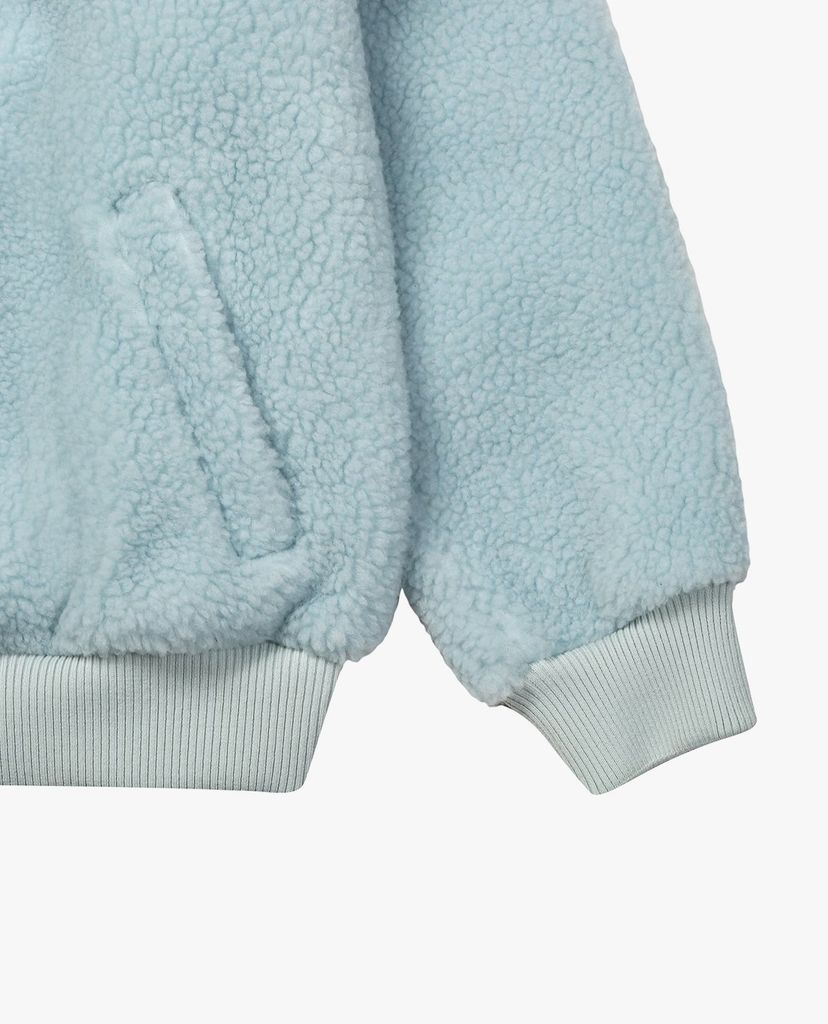 MLB - Áo khoác lông nữ cổ cao tay dài Fleece