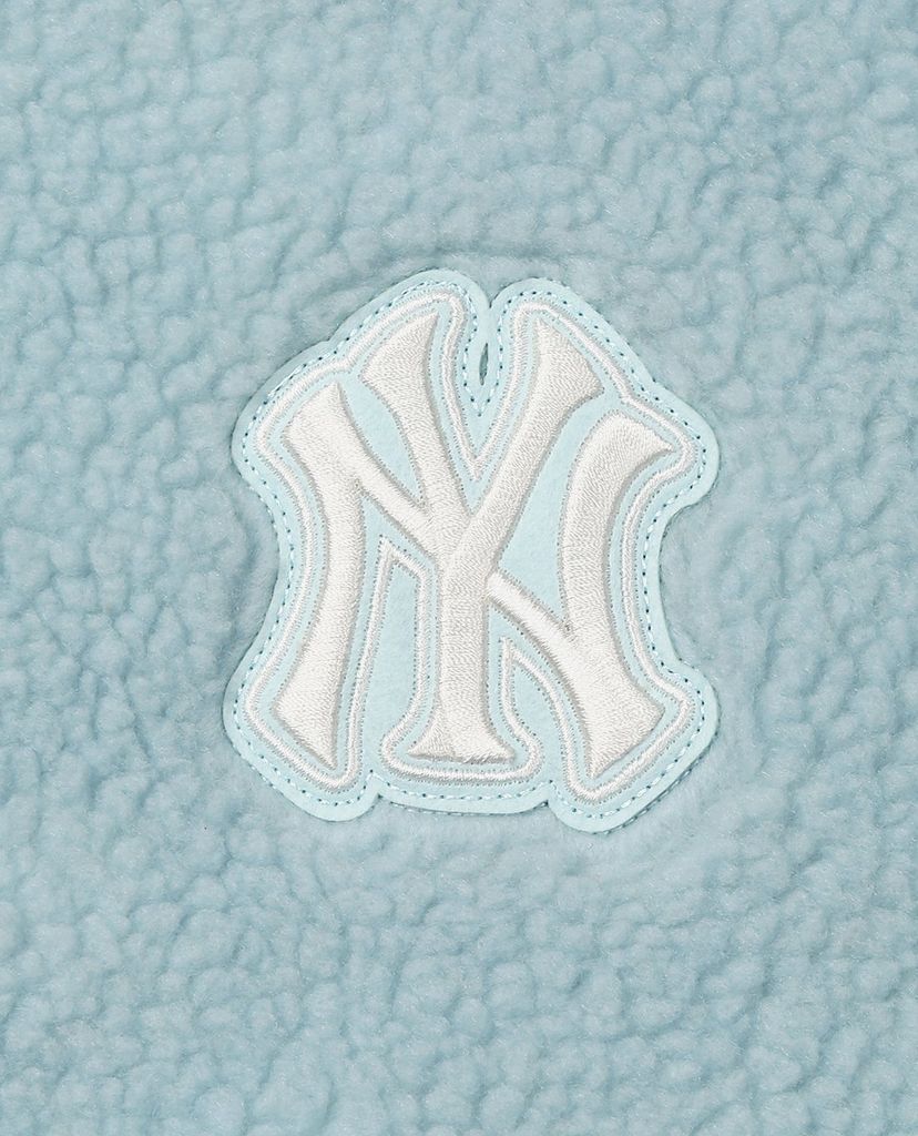 MLB - Áo khoác lông nữ cổ cao tay dài Fleece