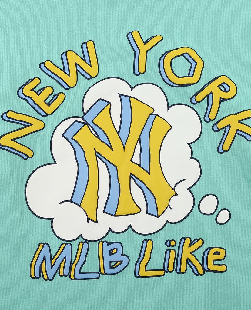 MLB - Áo sweatshirt tay dài cổ tròn LIKE Popcorn