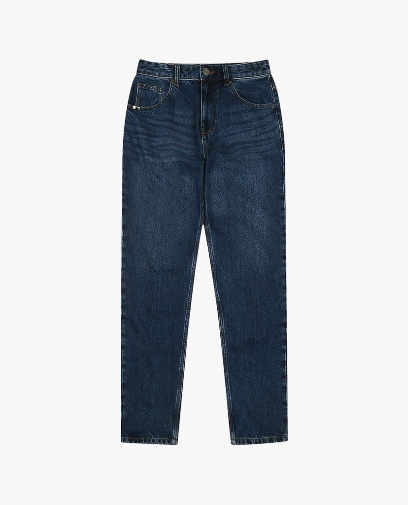 MLB - Quần jeans nam Wide Fit Back Pocket Logo