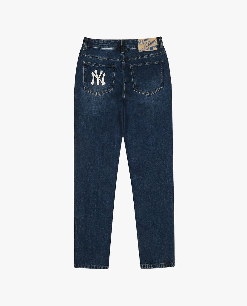 MLB - Quần jeans nam Wide Fit Back Pocket Logo