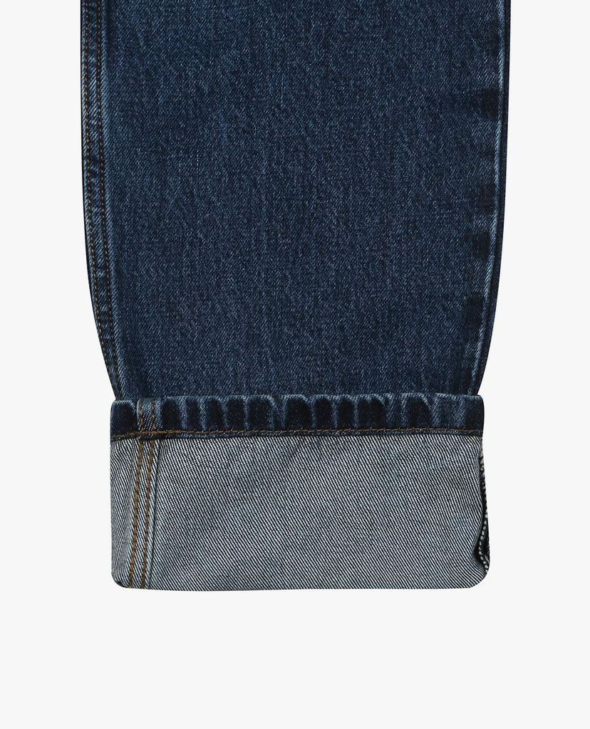 MLB - Quần jeans nam Wide Fit Back Pocket Logo