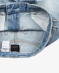 MLB - Quần shorts jeans nữ phối logo thời trang