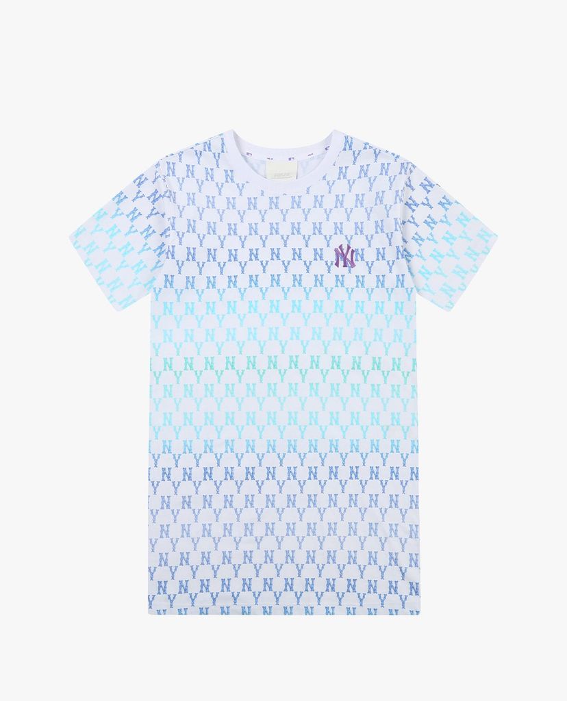 MLB - Đầm mini phom suông tay ngắn Monogram