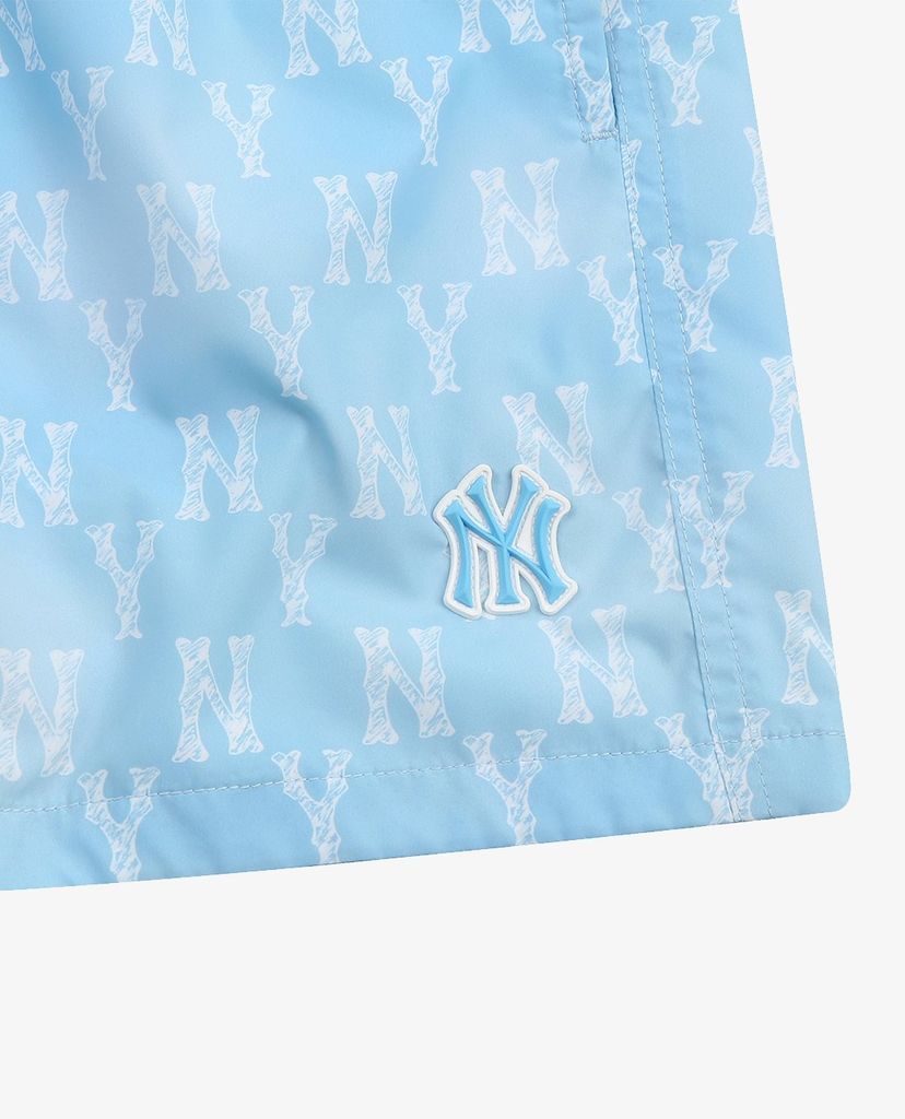 MLB - Quần short nữ lưng thun Monogram Poly
