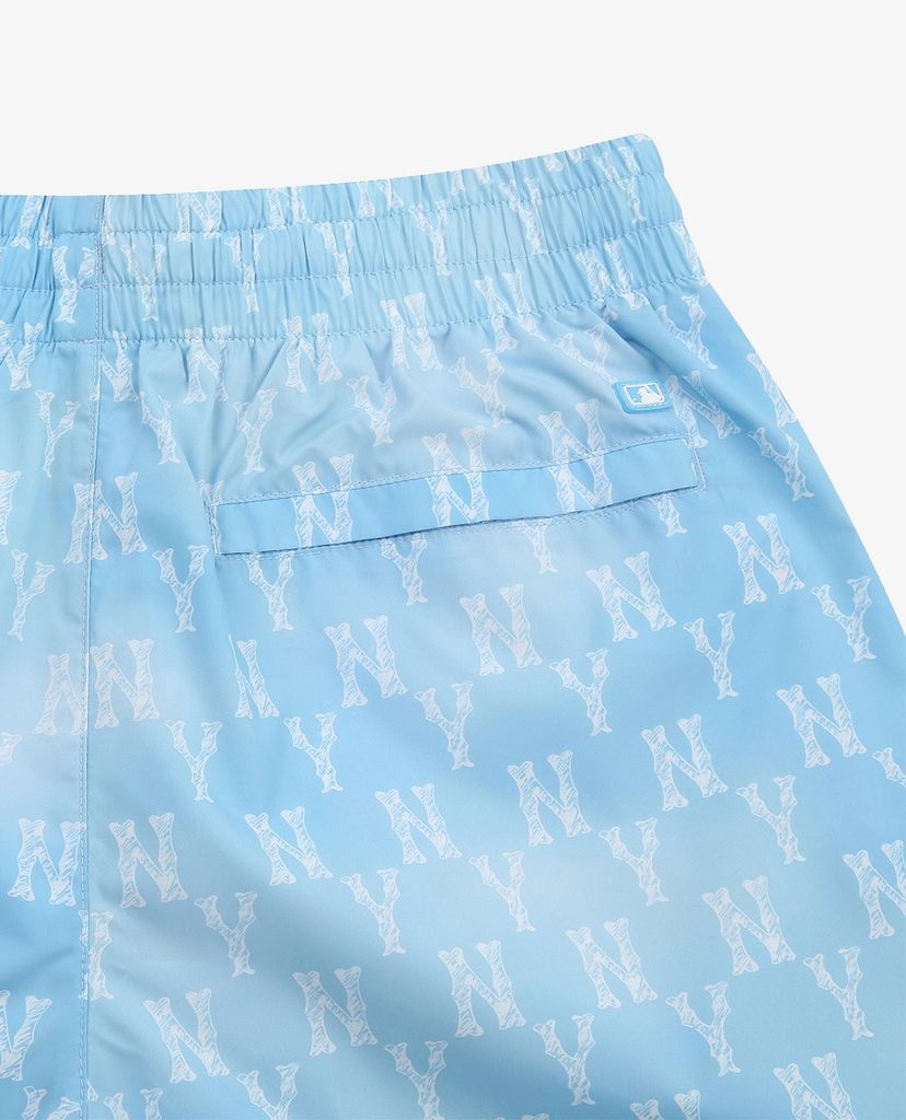MLB - Quần short nữ lưng thun Monogram Poly