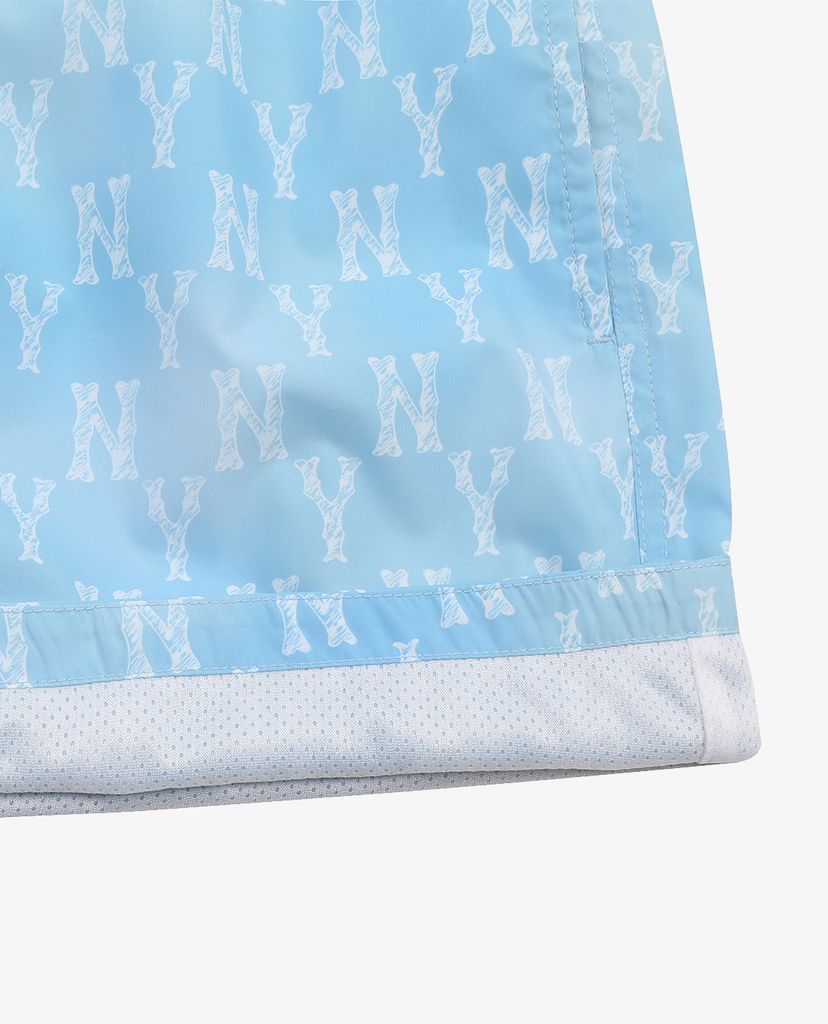 MLB - Quần short nữ lưng thun Monogram Poly