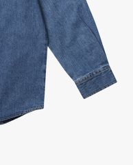 MLB - Áo sơ mi tay dài Mega Logo Denim