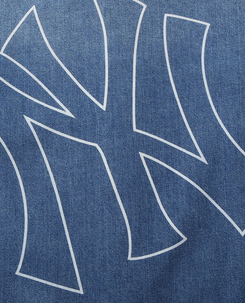 MLB - Áo sơ mi tay dài Mega Logo Denim