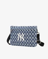MLB - Túi đeo chéo chữ nhật chữ nhật Monogram Denim Sacoche