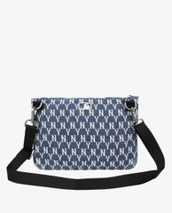 MLB - Túi đeo chéo chữ nhật chữ nhật Monogram Denim Sacoche