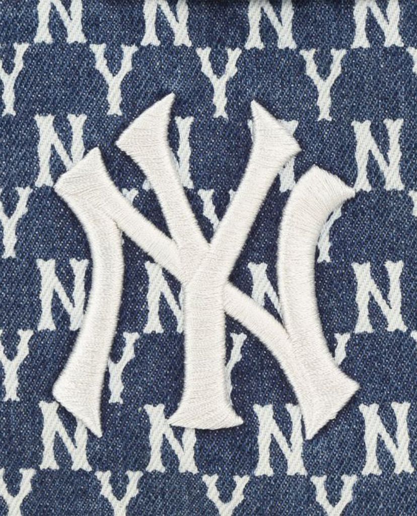 MLB - Túi đeo chéo chữ nhật chữ nhật Monogram Denim Sacoche