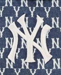 MLB - Túi đeo chéo chữ nhật chữ nhật Monogram Denim Sacoche