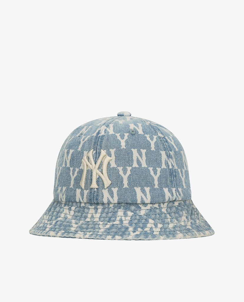 MLB - Nón bucket thời trang Monogram Denim Dome