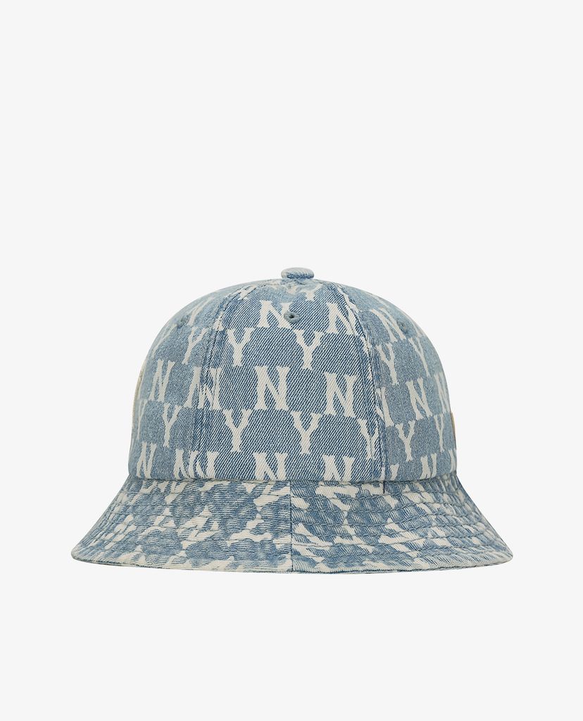 MLB - Nón bucket thời trang Monogram Denim Dome