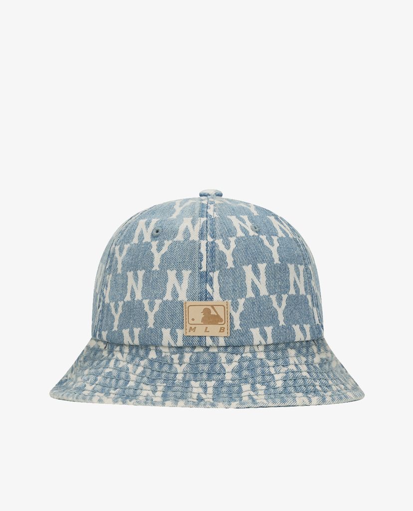 MLB - Nón bucket thời trang Monogram Denim Dome