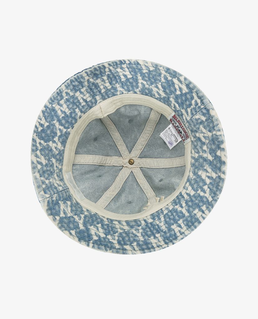 MLB - Nón bucket thời trang Monogram Denim Dome