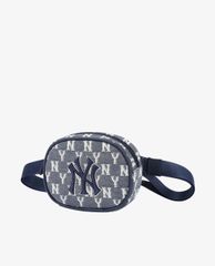 MLB - Túi bao tử phom bầu dục Denim Monogram