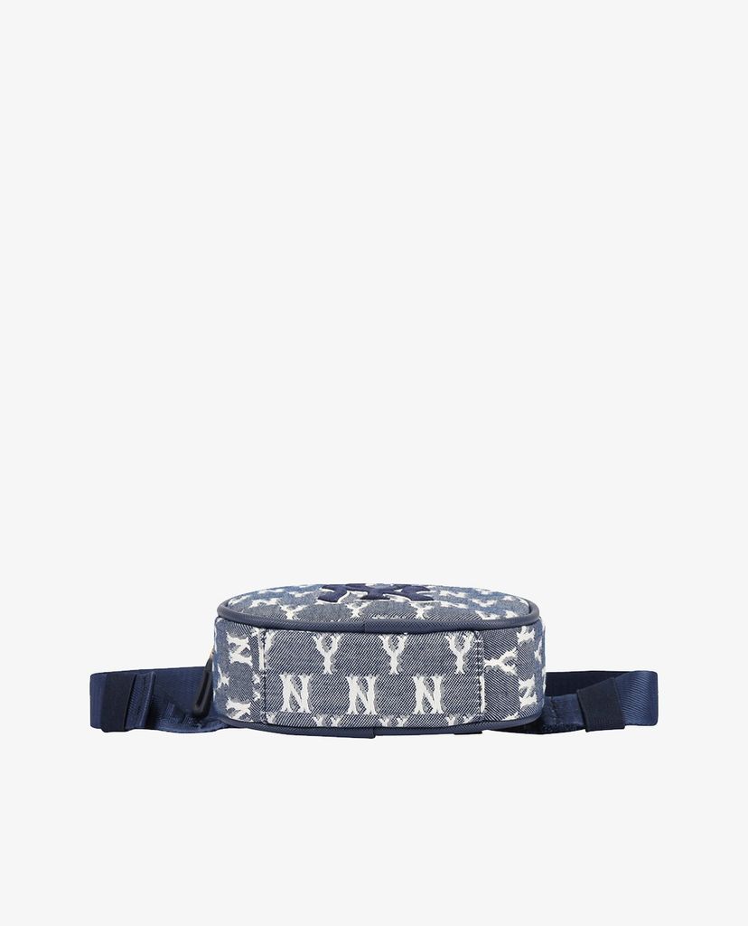 MLB - Túi bao tử phom bầu dục Denim Monogram