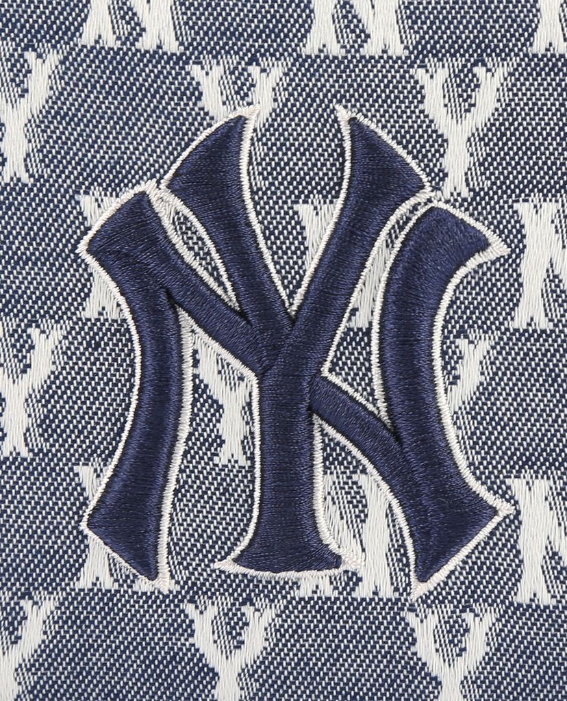 MLB - Túi bao tử phom bầu dục Denim Monogram