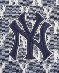 MLB - Túi bao tử phom bầu dục Denim Monogram