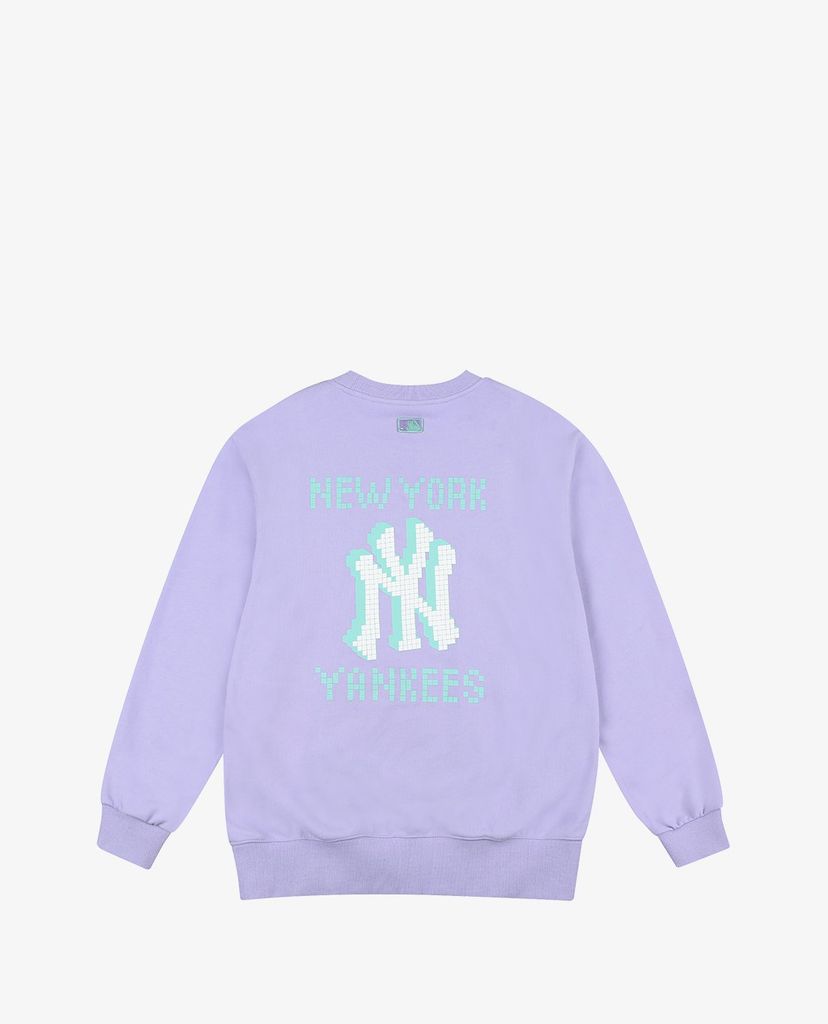 MLB - Áo sweatshirt tay dài cổ tròn PLAY Pixel Logo