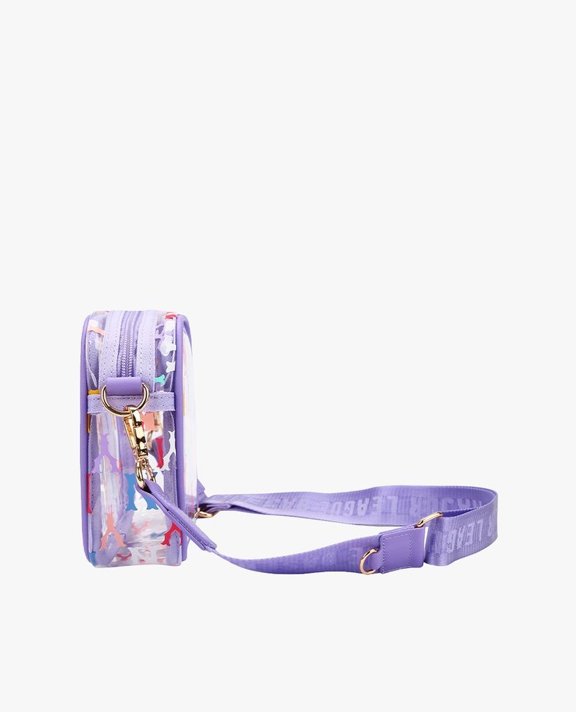 MLB - Túi đeo chéo trẻ em chữ nhật Monogram PVC Camera