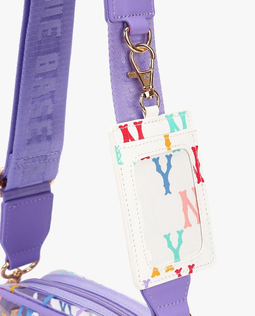 MLB - Túi đeo chéo trẻ em chữ nhật Monogram PVC Camera