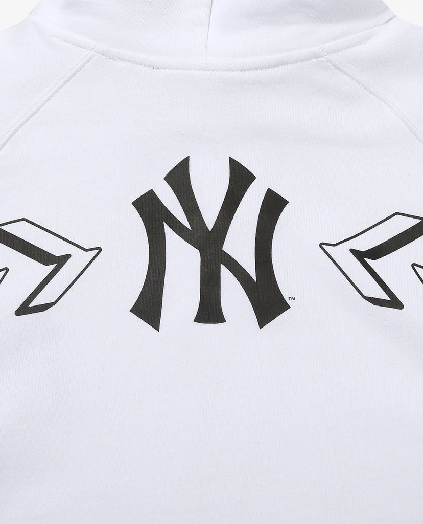 MLB - Áo hoodie tay dài phối mũ thời trang Symbol Overfit