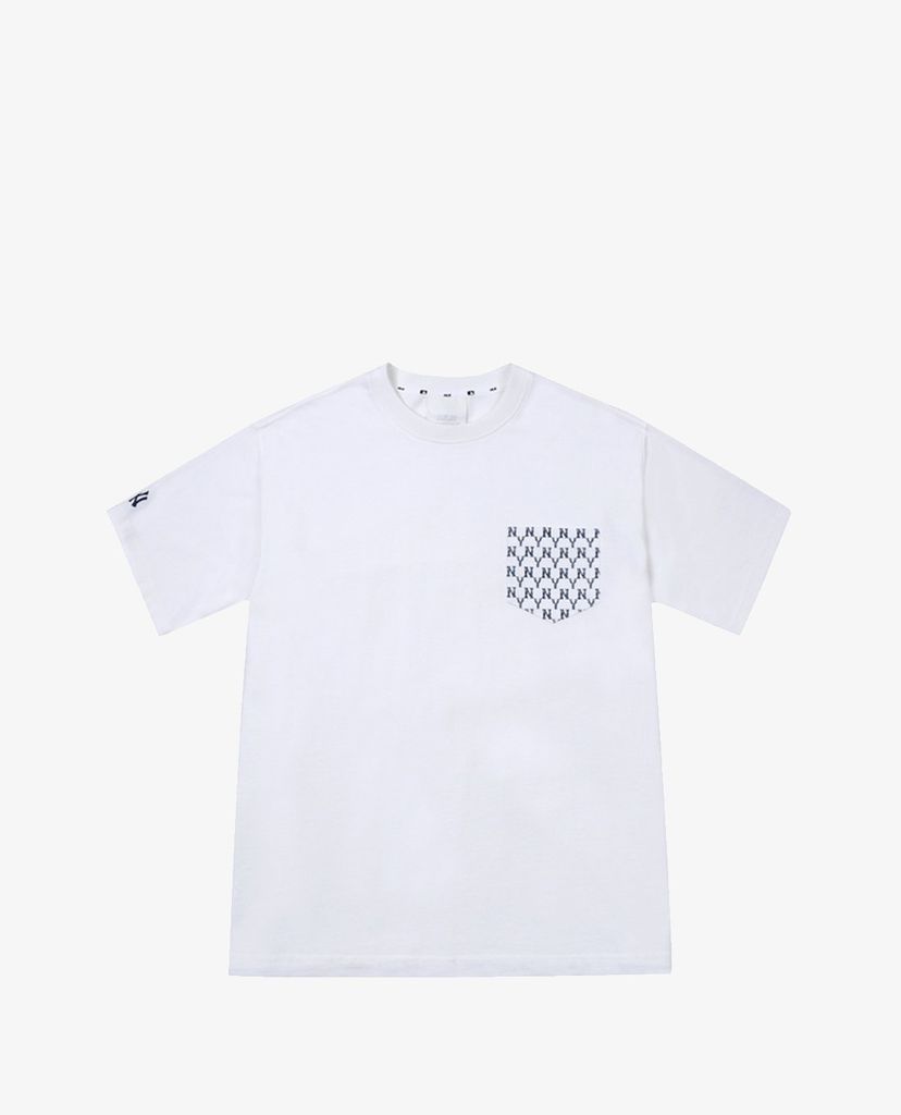 MLB - Áo thun cổ tròn ngắn tay Monogram Pocket Over Fit