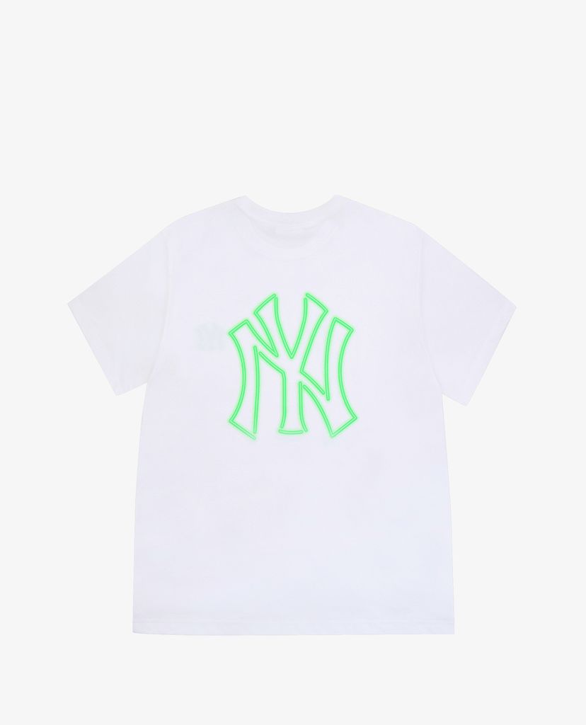 MLB - Áo thun cổ tròn ngắn tay Neon Art Big Logo