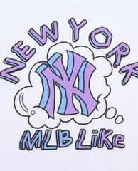 MLB - Áo thun cổ tròn ngắn tay LIKE Popcorn