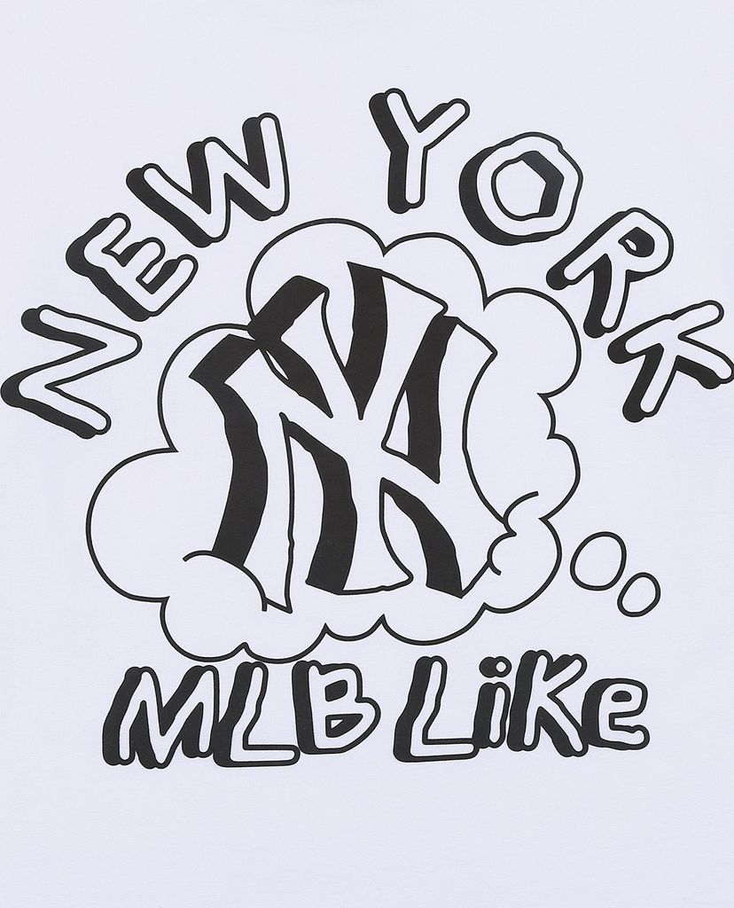 MLB - Áo thun tay dài thời trang LIKE Popcorn