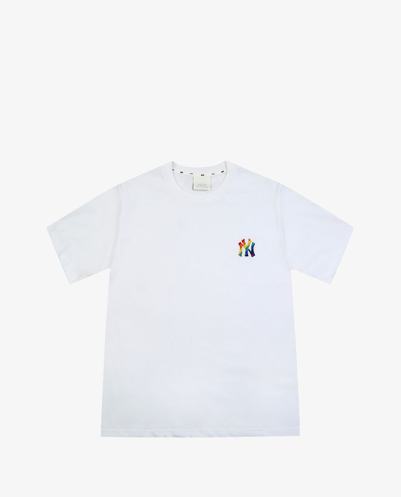 MLB - Áo thun cổ tròn ngắn tay Rainbow Basic