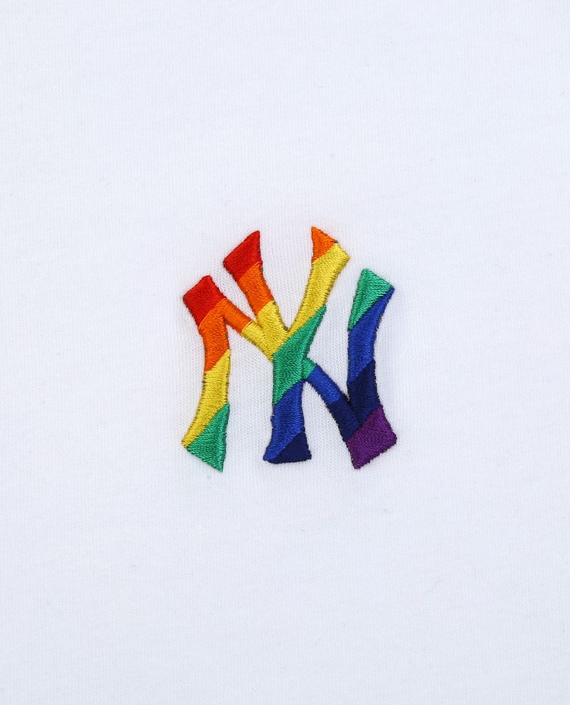 MLB - Áo thun cổ tròn ngắn tay Rainbow Basic