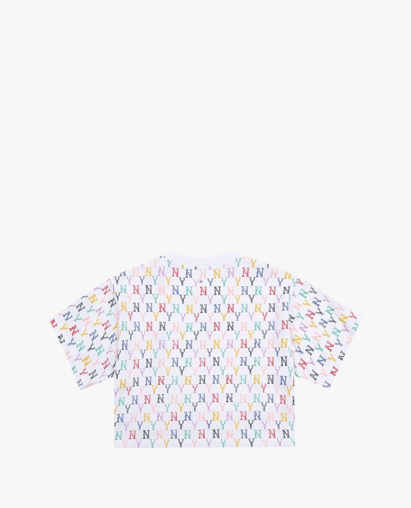 MLB - Áo croptop nữ tay ngắn Monogram Multi Crop