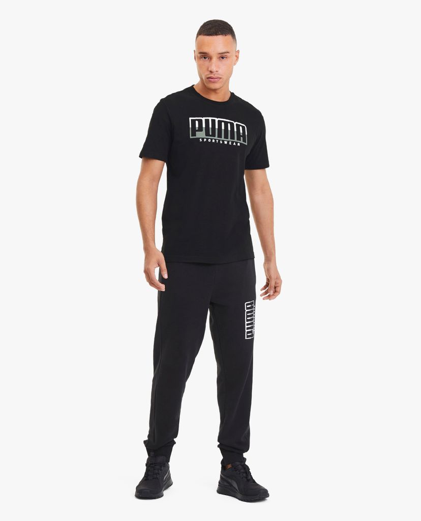 PUMA - Áo thun thể thao nam Round Neck Athletics Tee