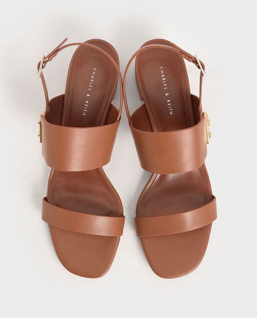 CHARLES & KEITH - Giày cao gót sandals Metal Buckle