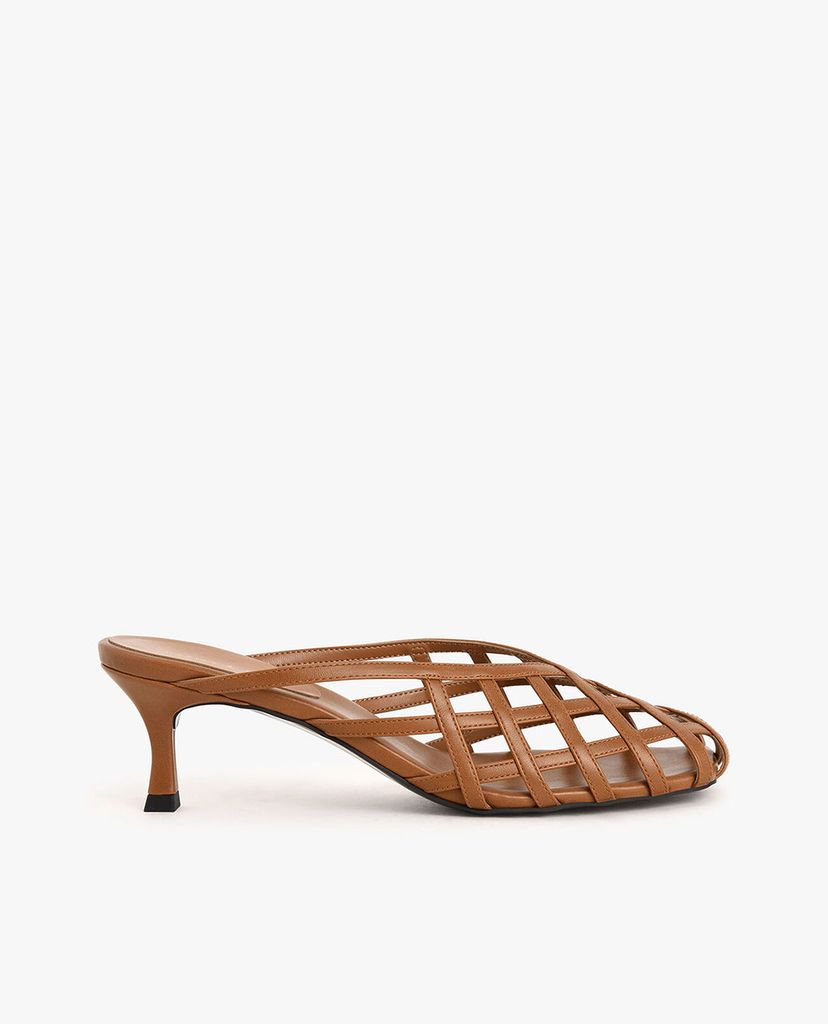 CHARLES & KEITH - Giày cao gót Square Toe Caged