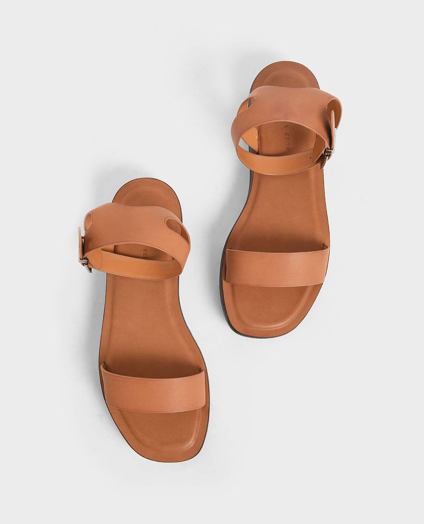 CHARLES & KEITH - Giày sandal nữ quai ngang Ankle Strap Platform