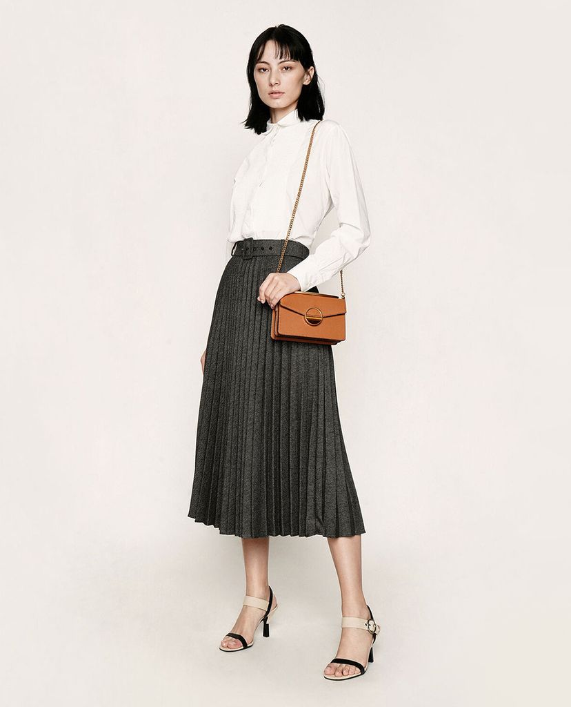 CHARLES & KEITH - Túi đeo vai nữ chữ nhật Stone Embellished Buckle